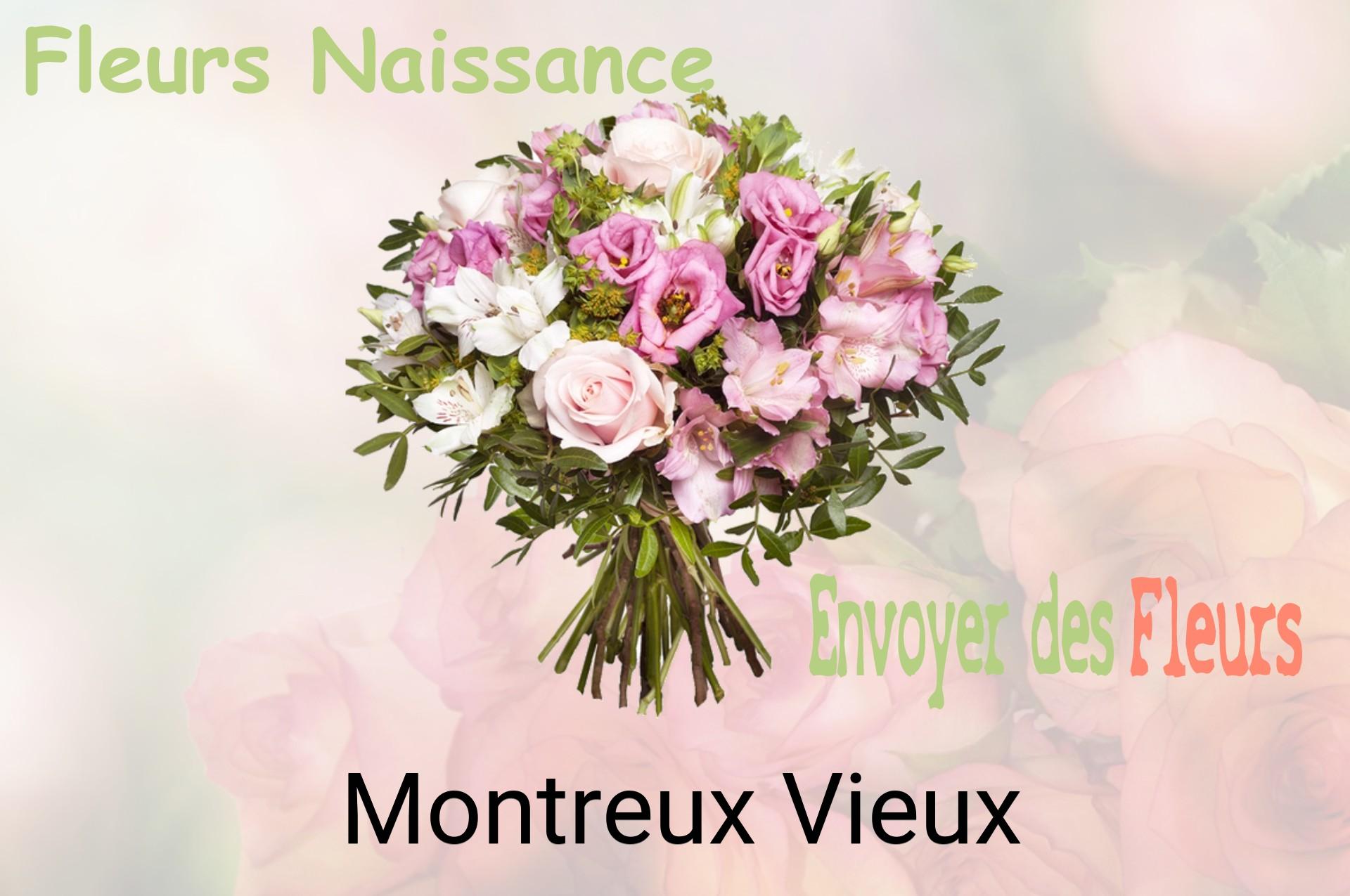 Bouquet de fleurs de naissance livré à Montreux-Vieux