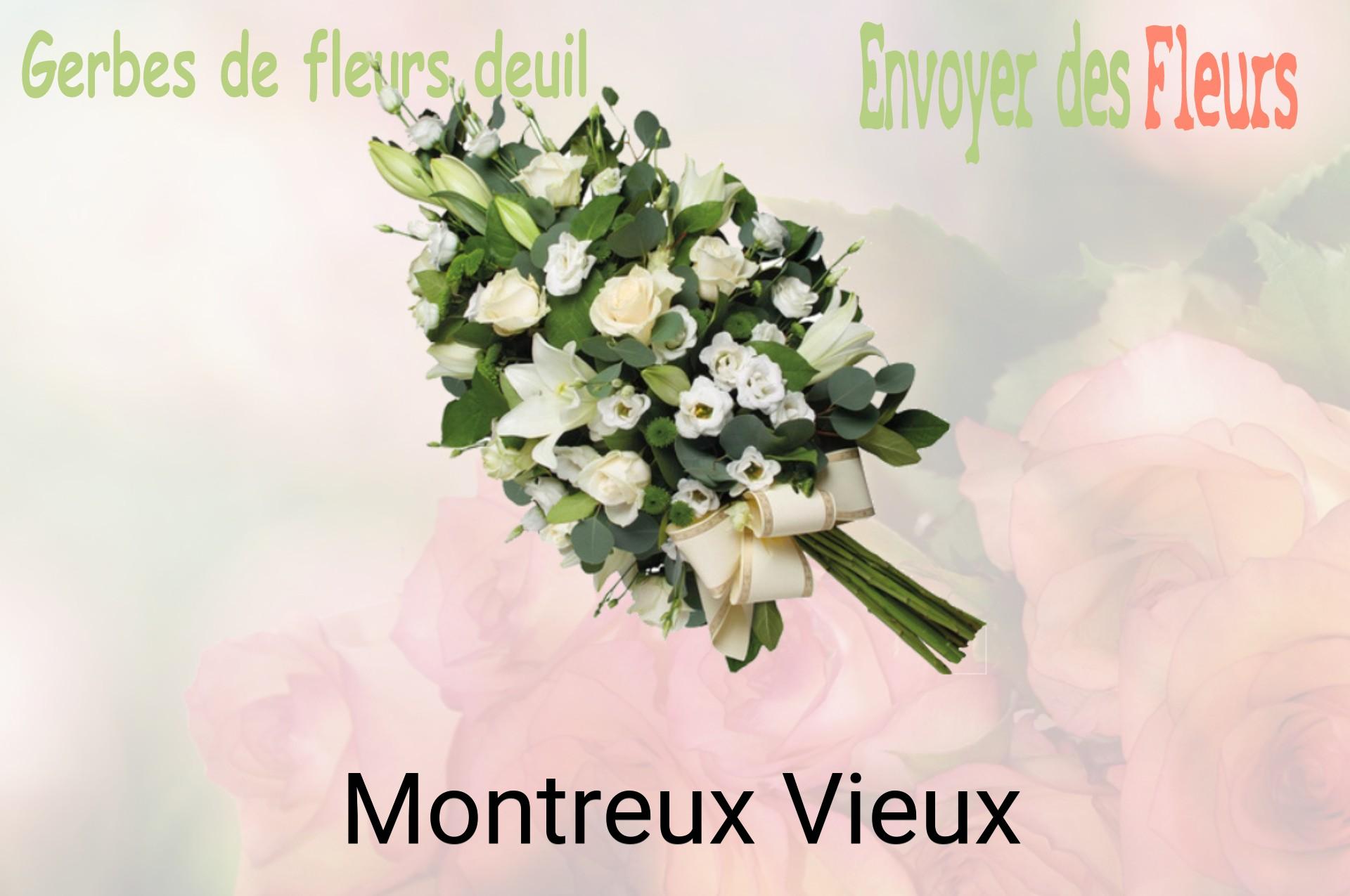 Gerbe de fleurs de deuil livrée à Montreux-Vieux